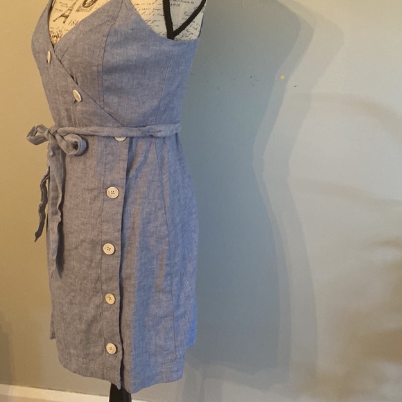 Banana republic linen cotton button mini dress - Picture 14 of 16